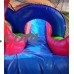 Pogo Rainbow Commercial Kids Jumper Inflatable Bounce House with Blower and Slide   